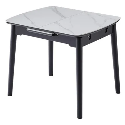 Ceramic table TM-87-1 white marble